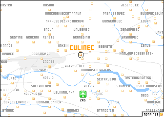map of Čulinec