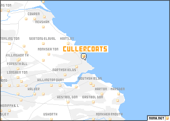 map of Cullercoats