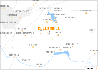 map of Culler Mill