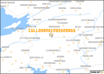 map of Cullomane Cross Roads