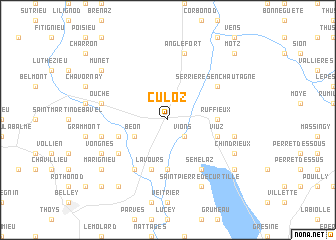 map of Culoz