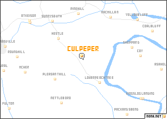 map of Culpeper