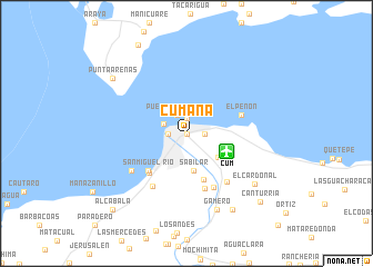 map of Cumaná