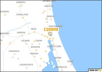 map of Cumaná