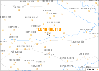 map of Cumaralito