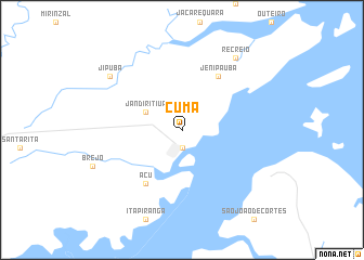 map of Cumã