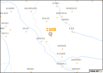 map of Cuma