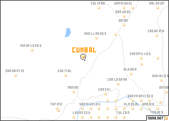 map of Cumbal