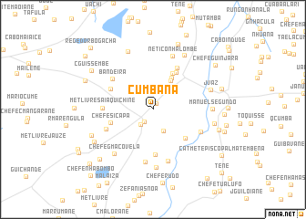 map of Cumbana