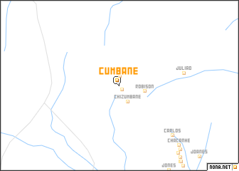 map of Cumbane