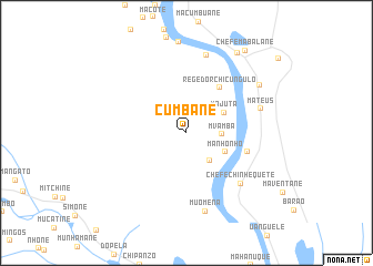 map of Cumbane