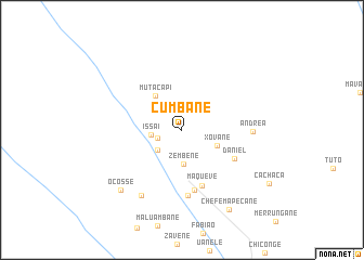 map of Cumbane