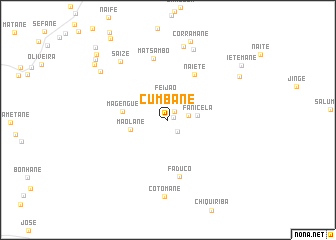 map of Cumbane