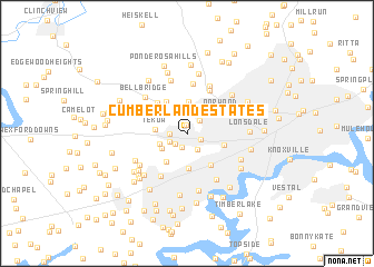 map of Cumberland Estates