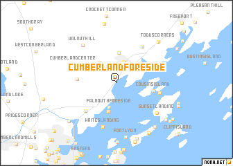 map of Cumberland Foreside