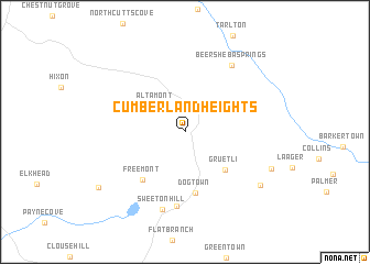 map of Cumberland Heights