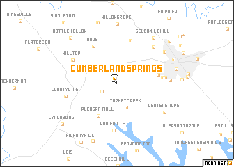 map of Cumberland Springs