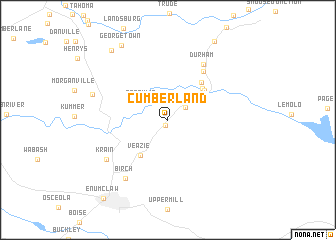 map of Cumberland