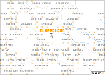 map of Cumberland