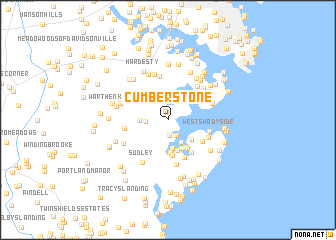 map of Cumberstone