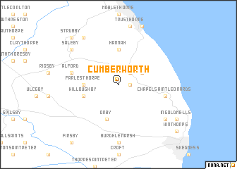 map of Cumberworth