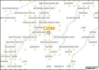 map of Cumbe