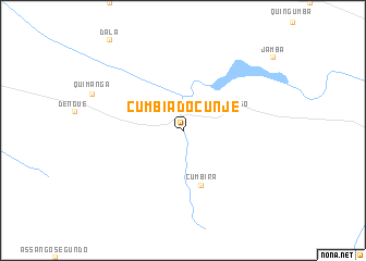 map of Cumbia do Cunje