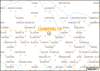 map of Cumbre Alta