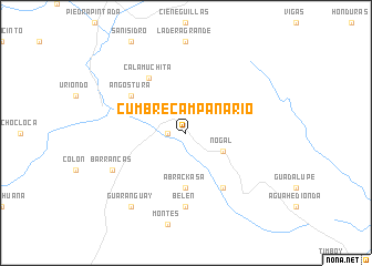 map of Cumbre Campanario