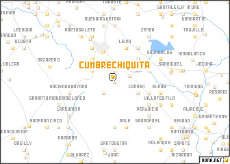 map of Cumbre Chiquita