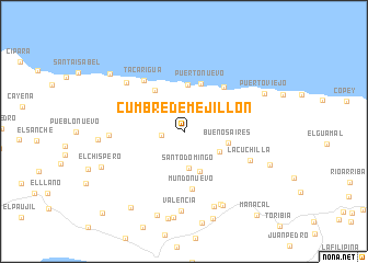 map of Cumbre de Mejillón