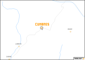 map of Cumbres