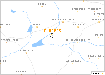 map of Cumbres