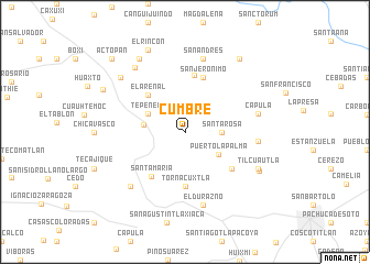 map of Cumbre