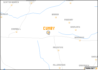 map of Cumby