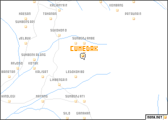 map of Cumedak