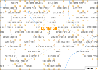 map of Cumenga