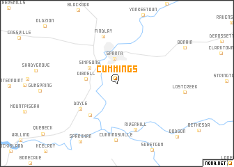 map of Cummings