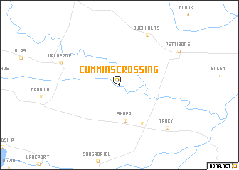 map of Cummins Crossing