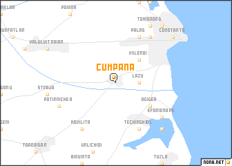 map of Cumpăna