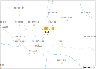 map of Cumuni