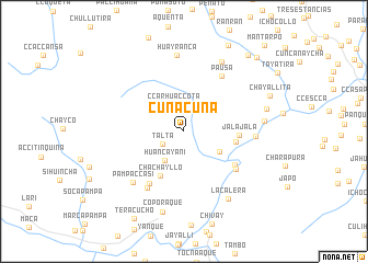 map of Cuñacuña