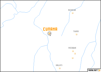 map of Cunama