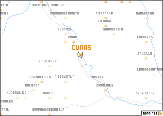 map of Cunas