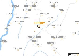 map of Cunday