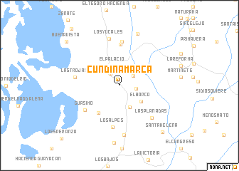 map of Cundinamarca