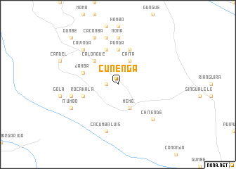 map of Cunenga