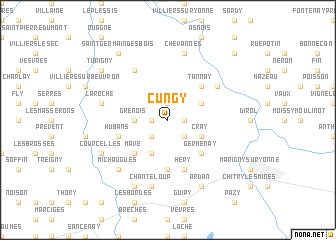 map of Cungy