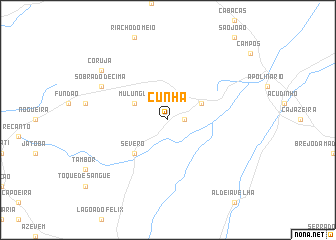 map of Cunha