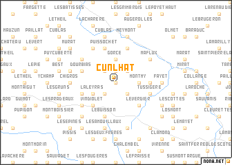 map of Cunlhat